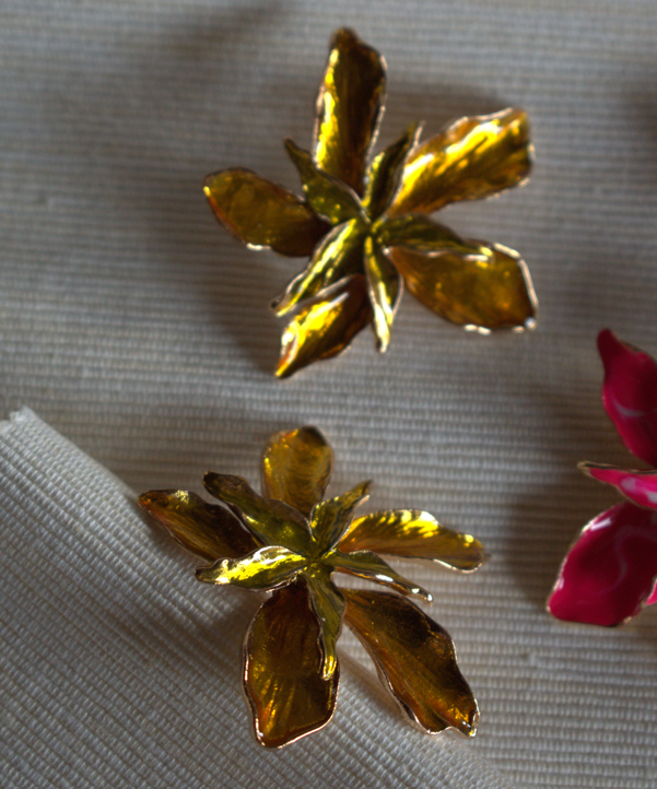 Yellow Flower Earring